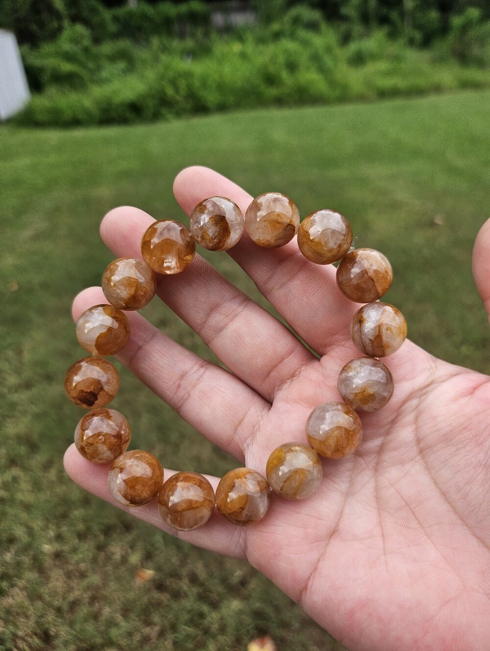 chunky golden healer bracelet - Picture 4 of 11